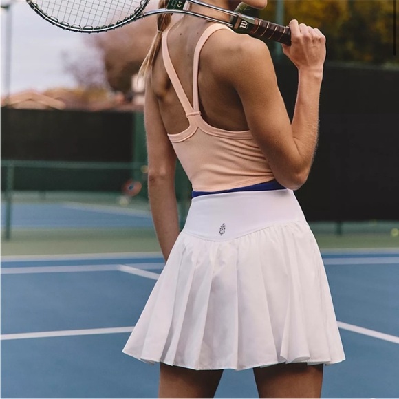 FP Movement White Pleated Swing of Things Skort In White - Picture 1 of 4